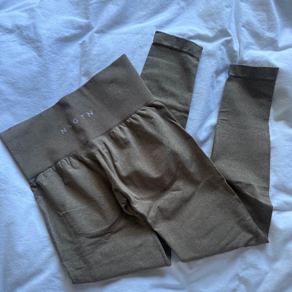 NVGTN contour leggings small brown mocha
